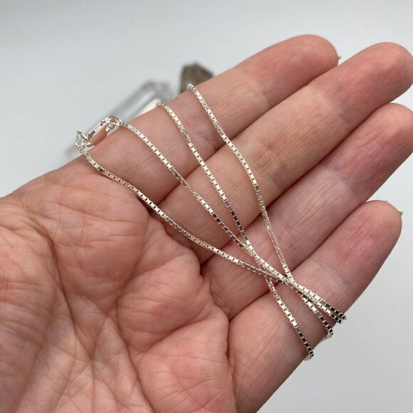 Sterling Silver Box Chain 22" - Picture 4 of 4